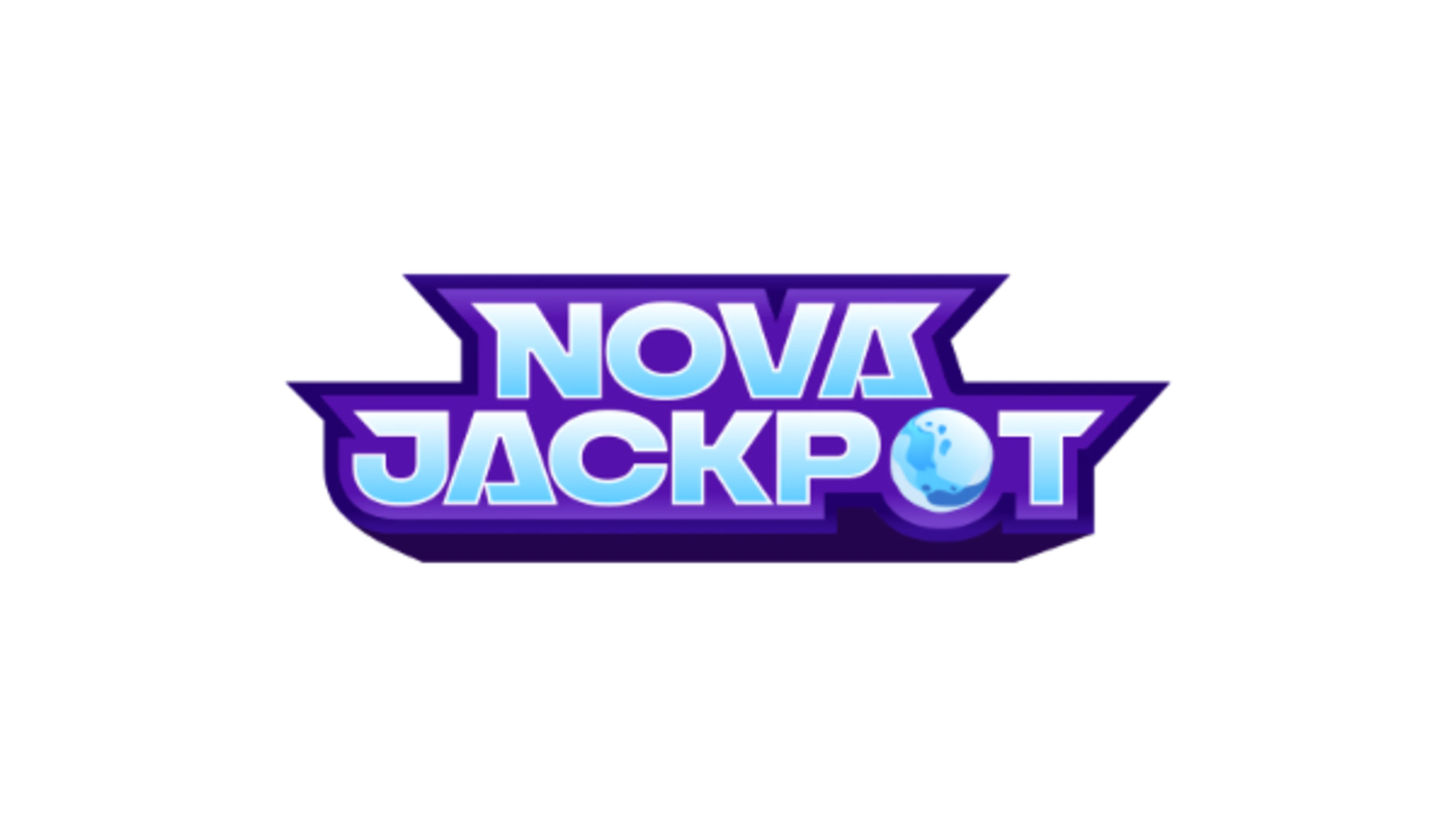 Logo officiel de Nova Jackpot France affichant un design galactique moderne