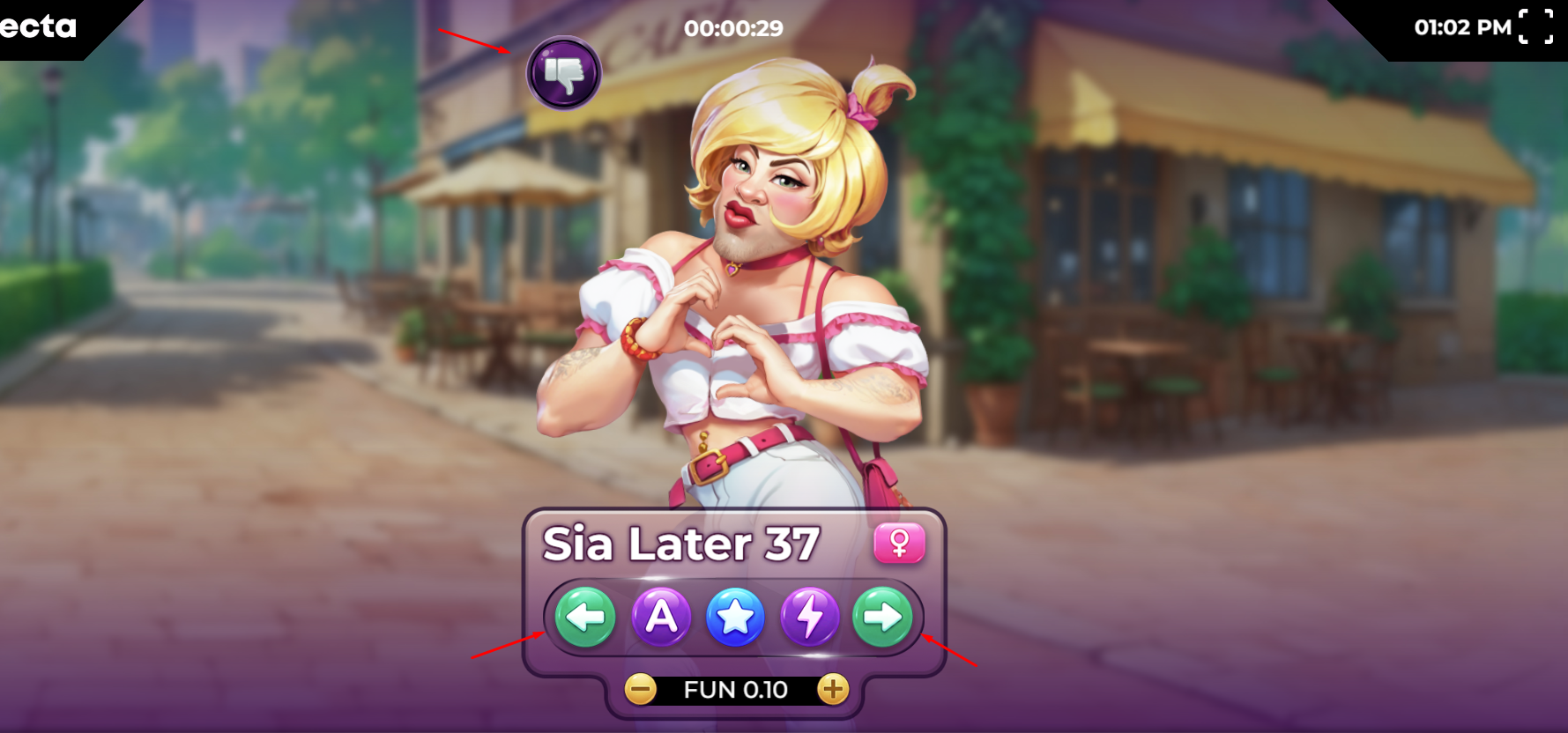 Passo a passo visual de como jogar Spin Dating.